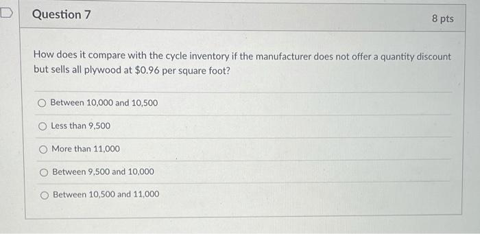 please answer question 7 8 Question 4 For