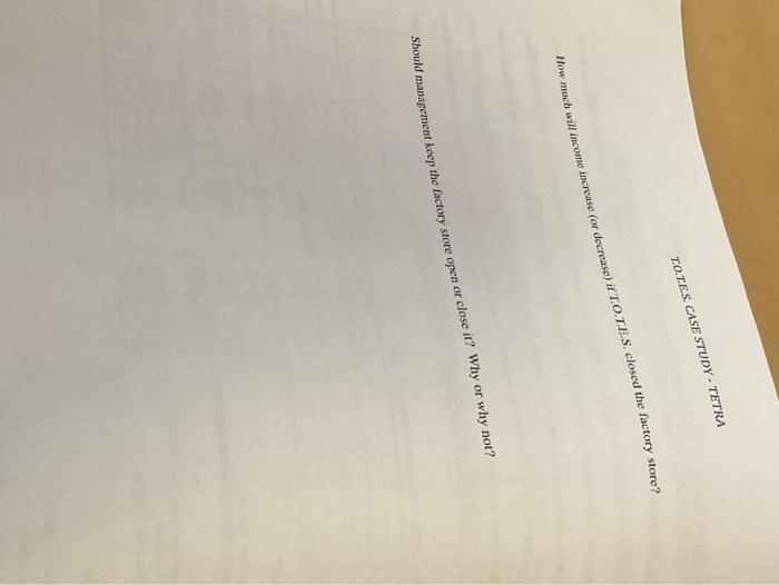 please answer all parts thankyou so much TOTES