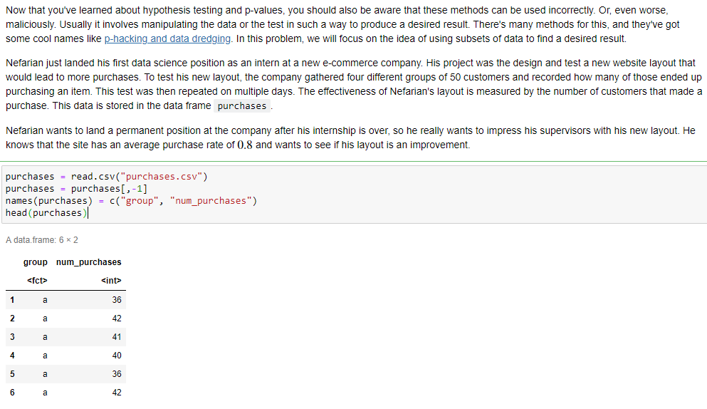Now that you've learned about hypothesis testing