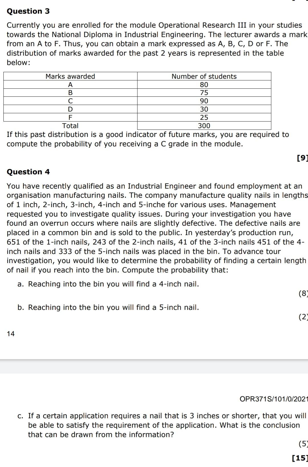 Question 3 Currently you are enrolled for the