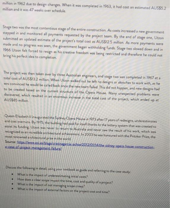 subject project management please assist me with