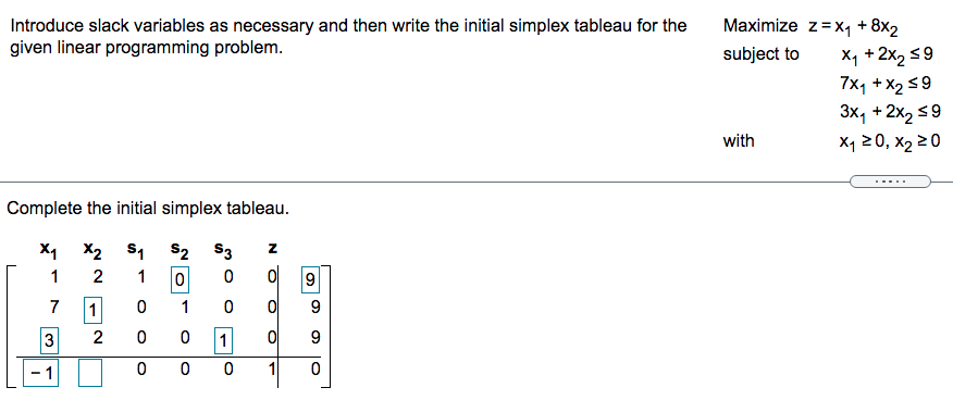 Introduce slack variables as necessary and then