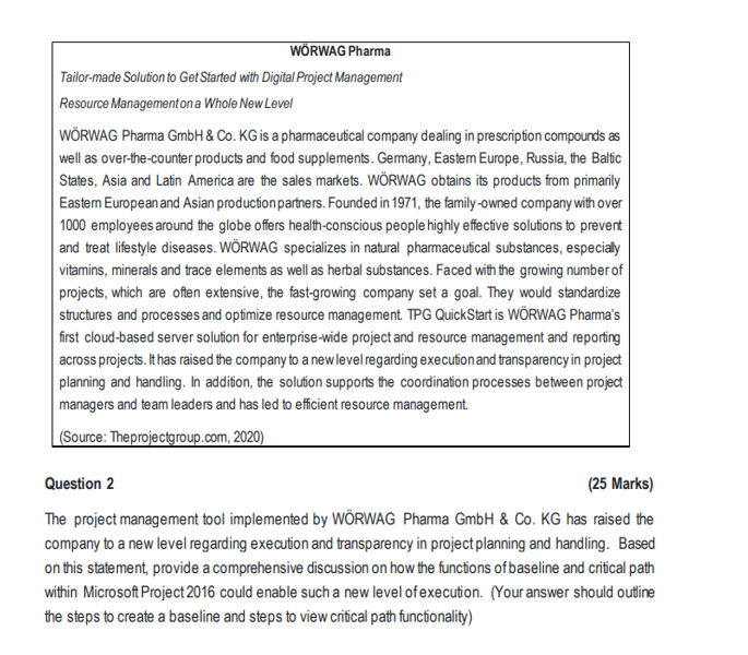 WRWAG Pharma Tailor-made Solution to GetStarted