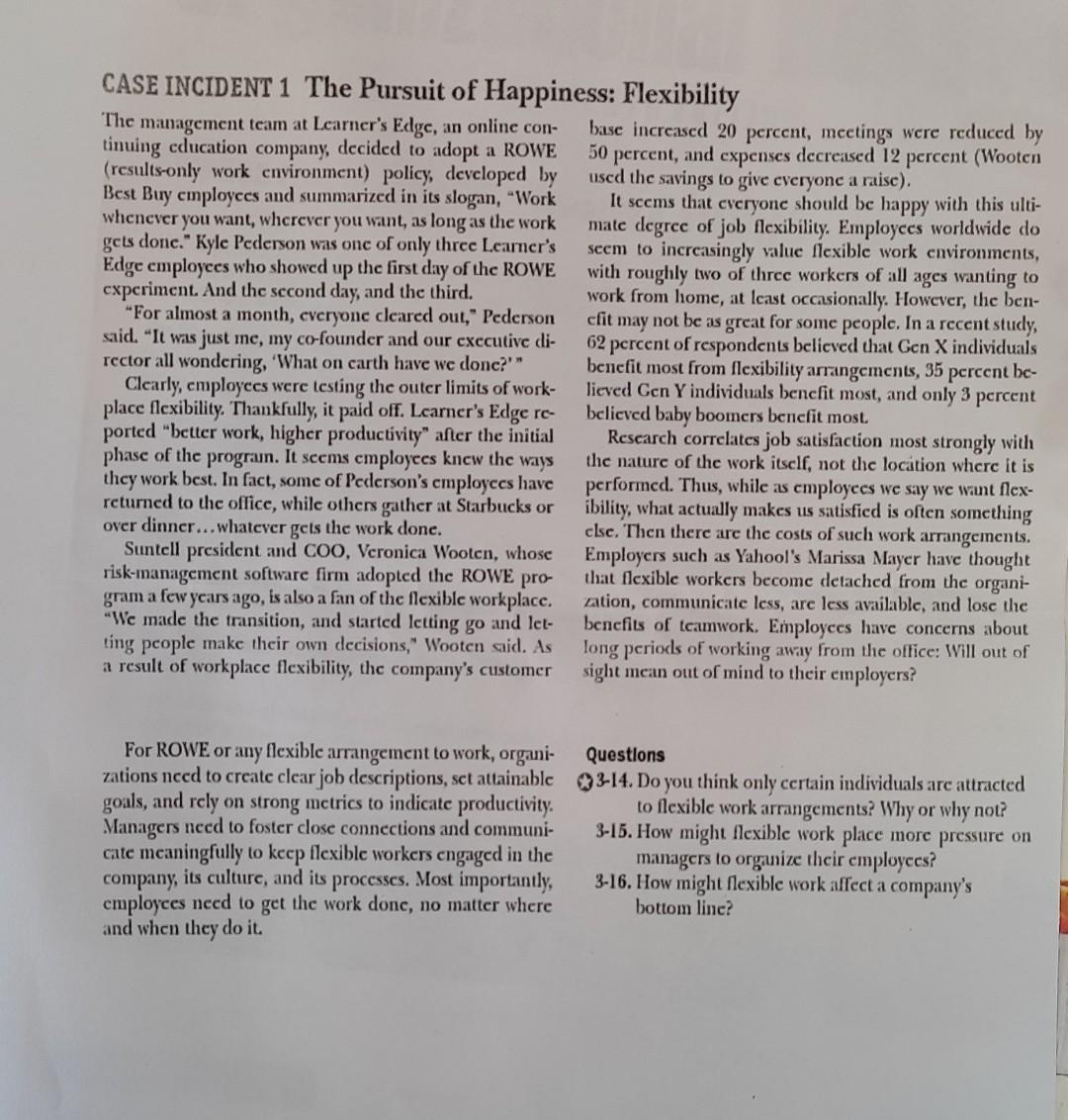 answer the following questions given on this case