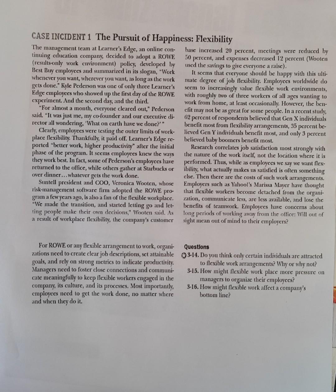 answer the following questions given on this case