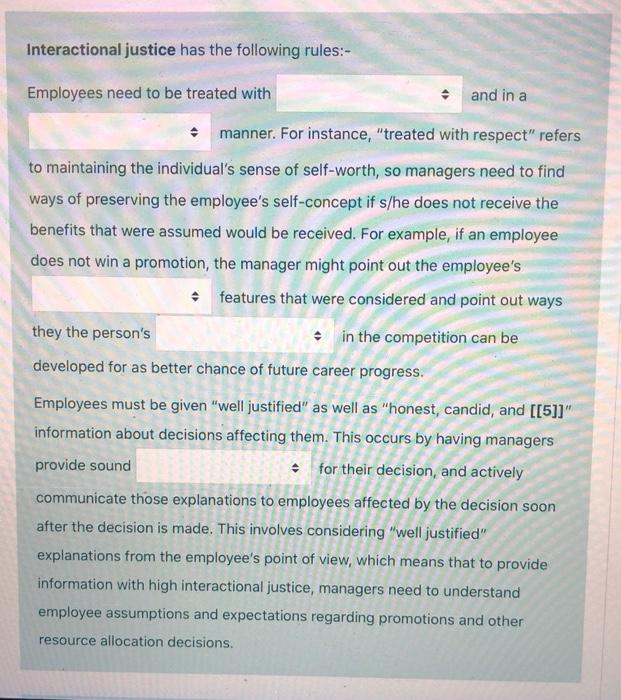 each drop down boxes options are: respect,