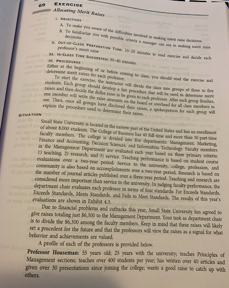 Develop a fair procedure that will be used to