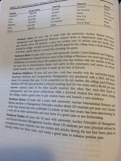 Develop a fair procedure that will be used to