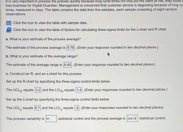 It is very important to process the policies