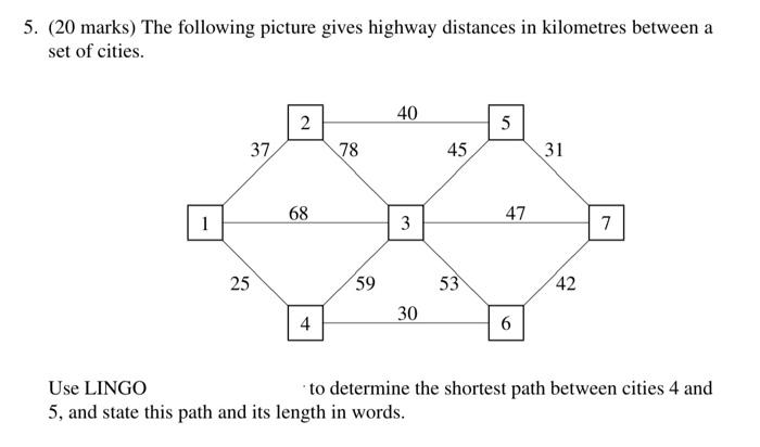 please provide algebraic model and the lingo code