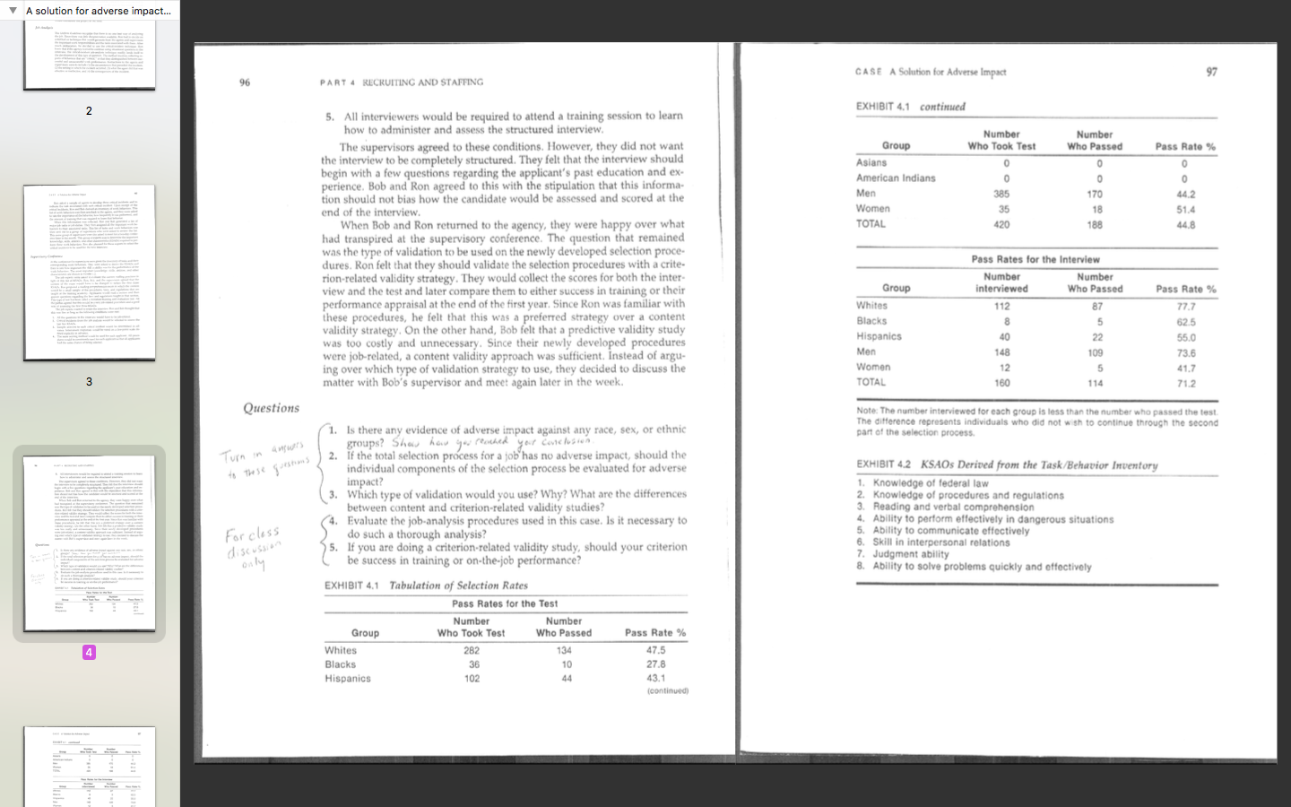 A solution for adverse impact... CASE A Solution