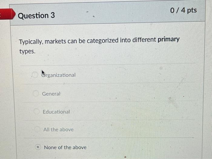 Question 1 0/4 pt Many experts agree that in