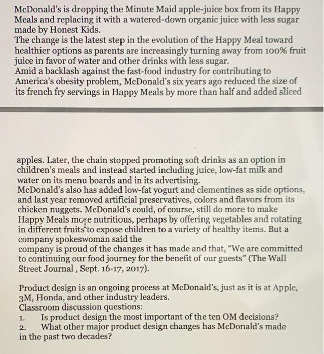 answer the two classroom discussion questions 1)