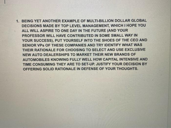 600 words 1. BEING YET ANOTHER EXAMPLE OF