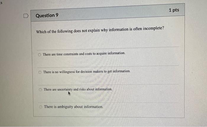 Which of the following does not explain why