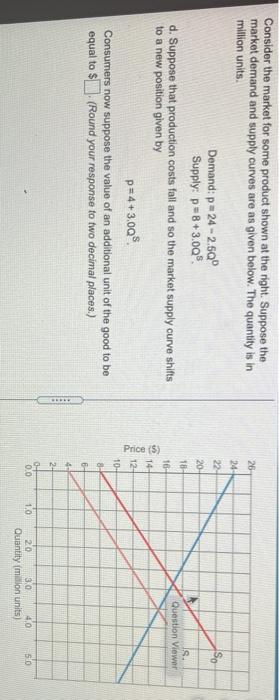 26 24 22 20 So Consider the market for some