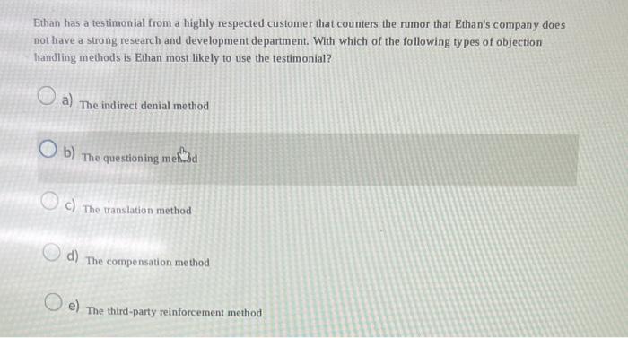 Ethan has a testimonial from a highly respected