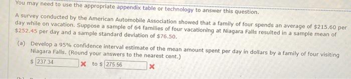 You may need to use the appropriate appendix