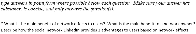 type answers in point form where possible below