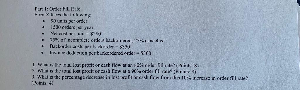 I need number 3. and number 4 please. . Part 1: