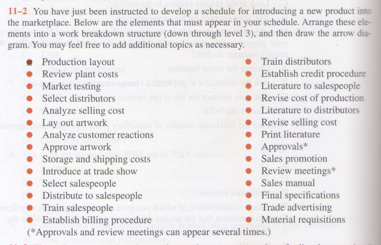 112 You have just been instructed to develop a