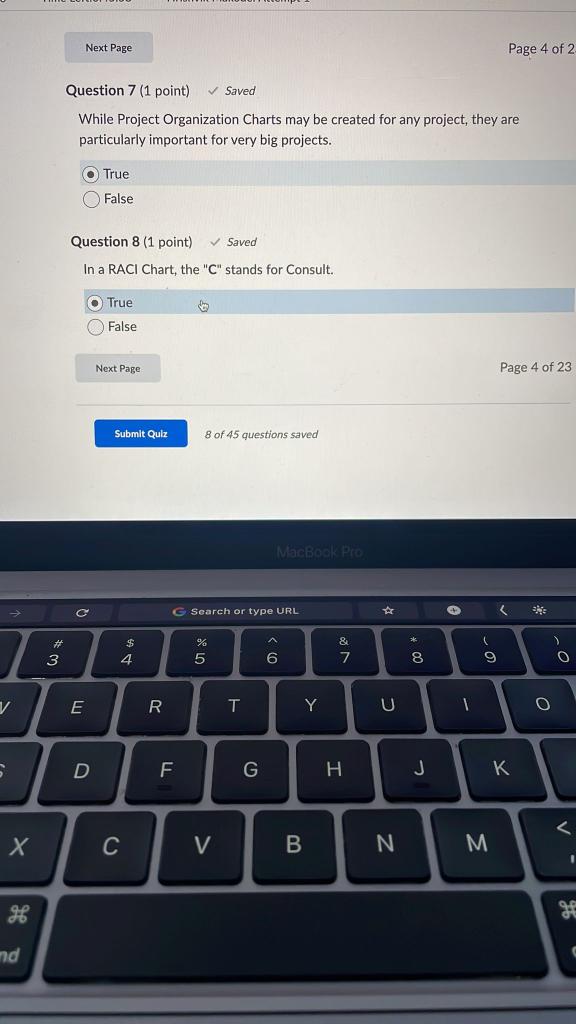 While Project Organization Charts may be created