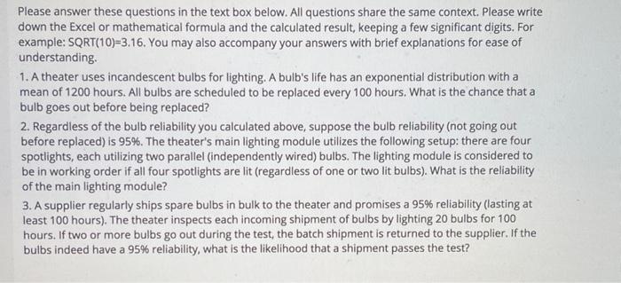 Please answer these questions in the text box