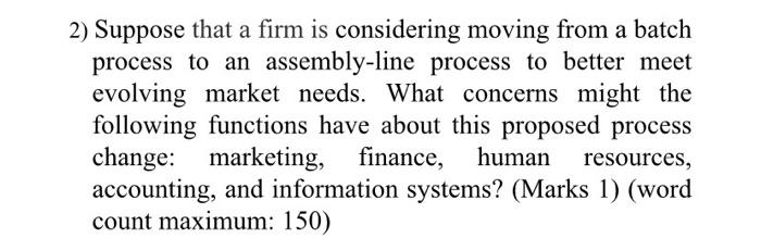 new answer please with 150 words 2) Suppose that