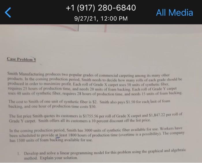 < +1 (917) 280-6840 9/27/21, 12:00 PM All Media