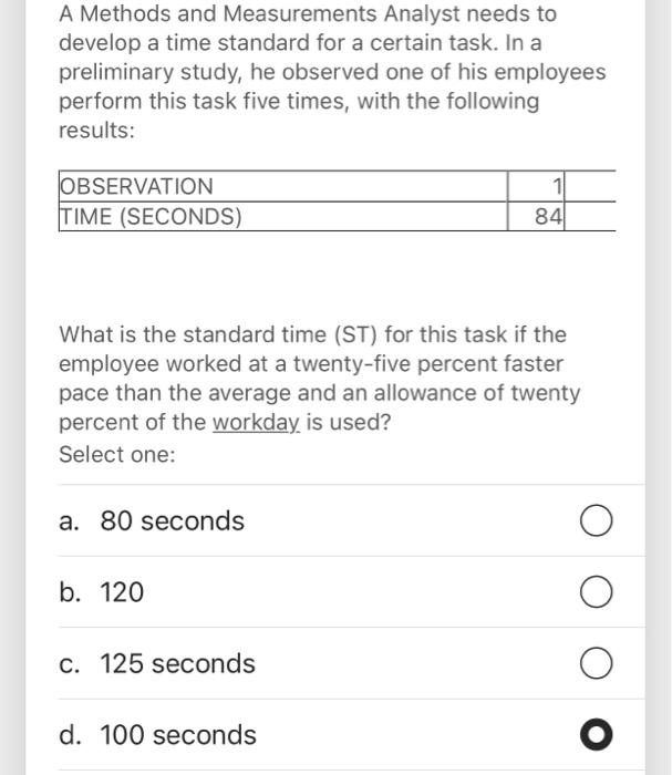 ASAP A Methods and Measurements Analyst needs to