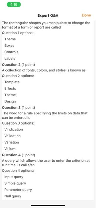 4:15 Expert Q&A Done The rectangular shapes you