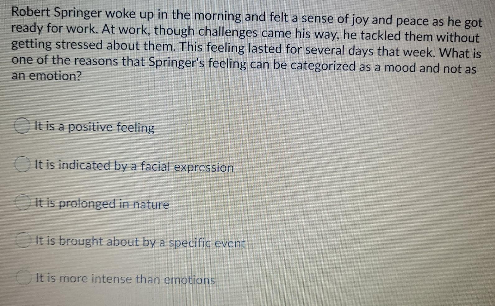 module on Organizational Behavior Robert Springer