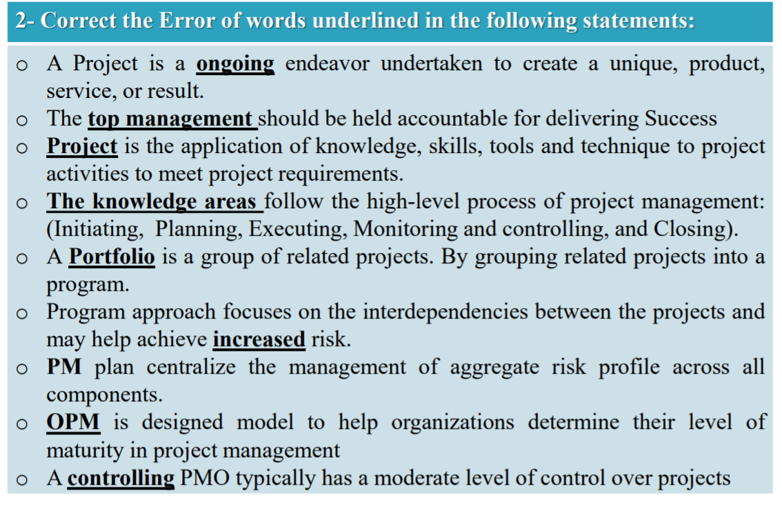 ) ) ) ). 1- Determine the type form of PMO