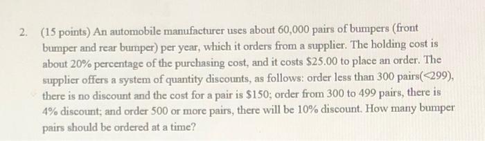 Please show all work :) I need help completing