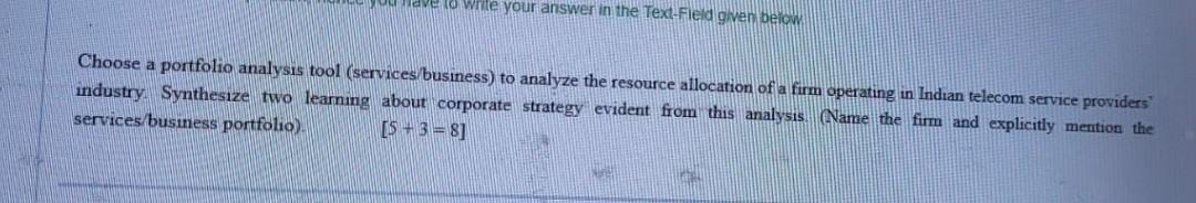 Jouldve to write your answer in the Tex-Field