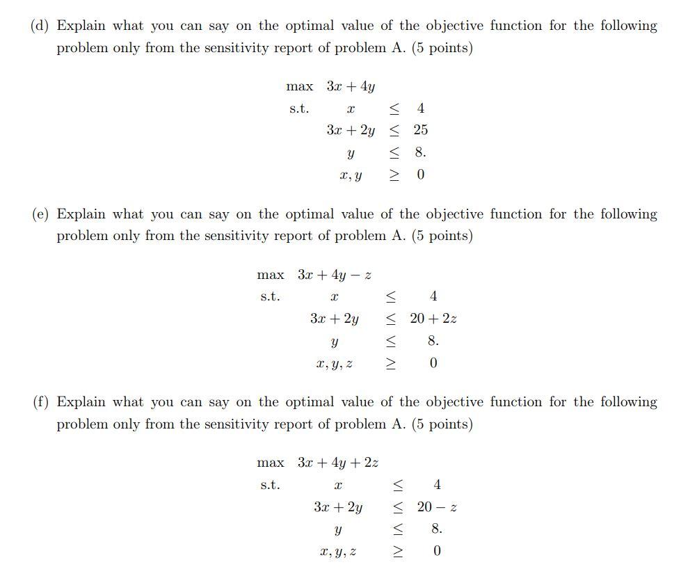 4. Answer the questions on the following