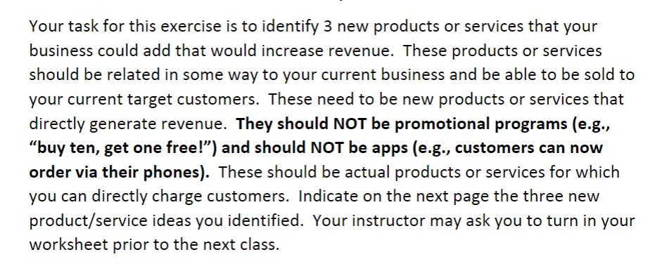 business name is RU Laundry express Your task for