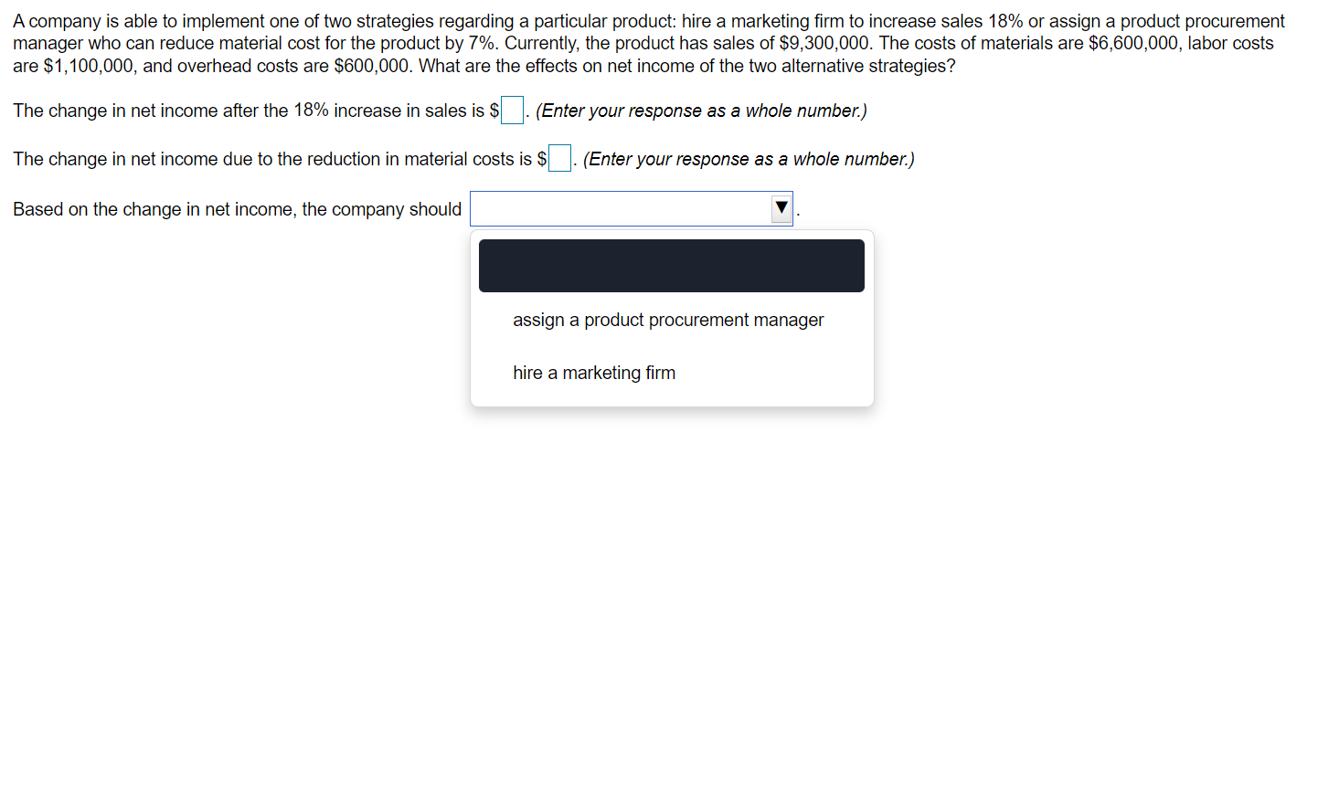 Question 01# Question 02# Two different suppliers
