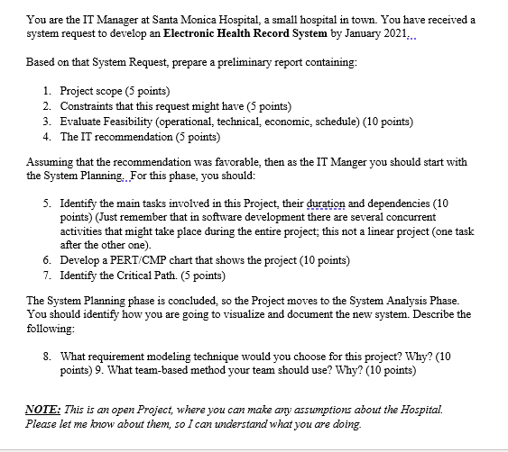 I need help with number 6, developing the