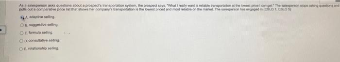 As a salesperson ask questions about a proper