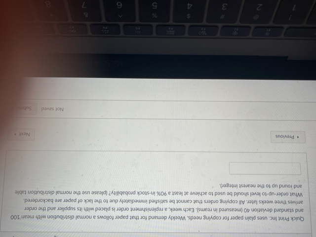 Quick Print Inc. uses plain paper for copying