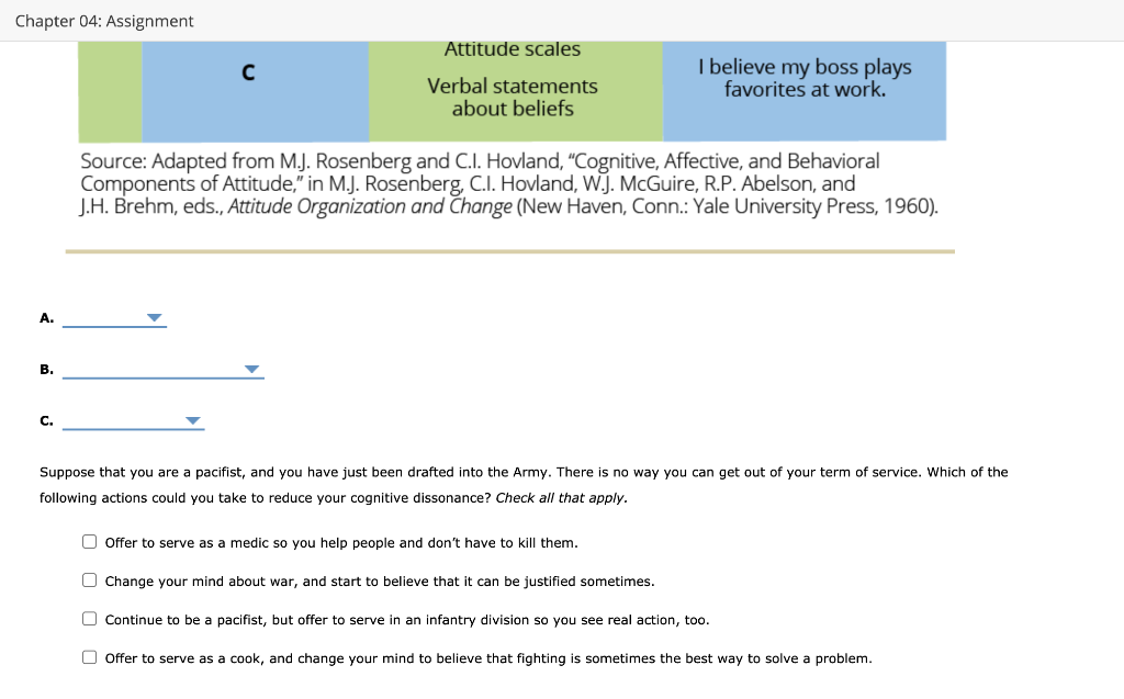 Chapter 04: Assignment Component Measured By