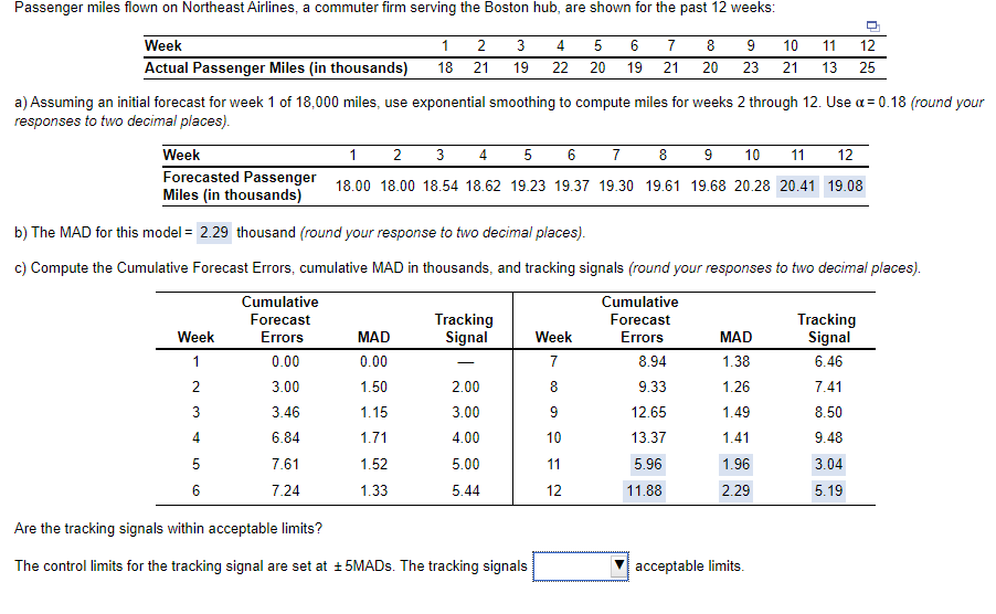 T**THE TRACKING SIGNALS (ARE WITHIN) OR (NOT