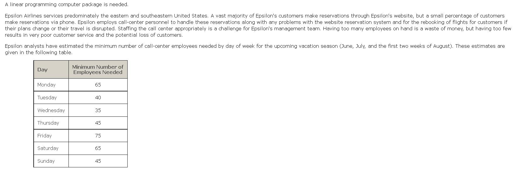 ANSWER ONLY PLEASE. I WILL LIKE A linear