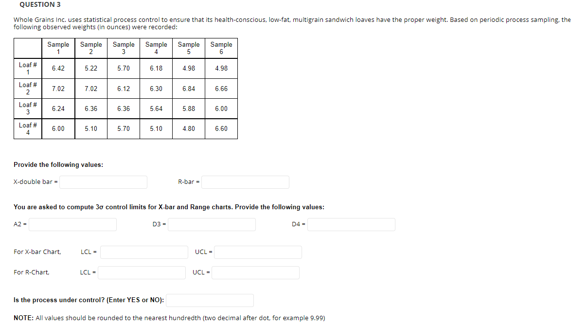 WILL THUMBS UP CORRECT ANSWER :) QUESTION 3 Whole