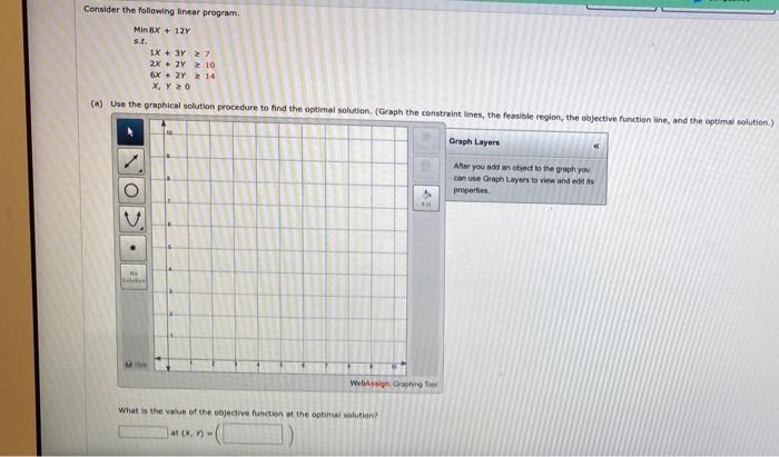 Consider the following linear program, Min B.X +