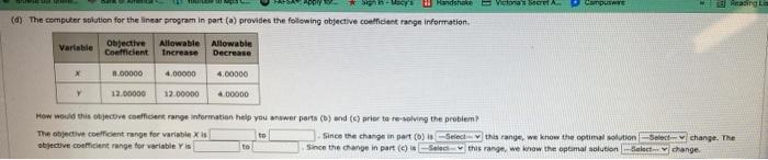 Consider the following linear program, Min B.X +