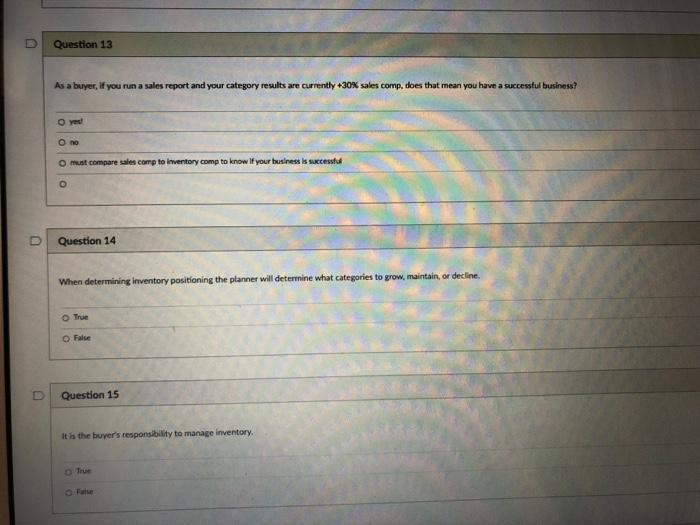 D U Question 2 Purchasing product to fulfillore's