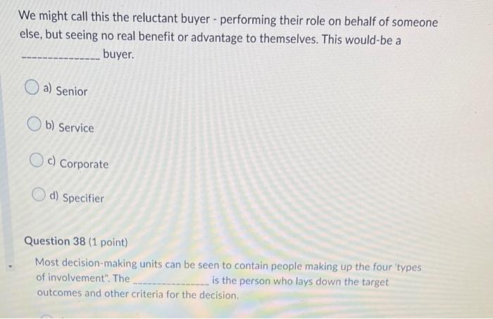 We might call this the reluctant buyer -