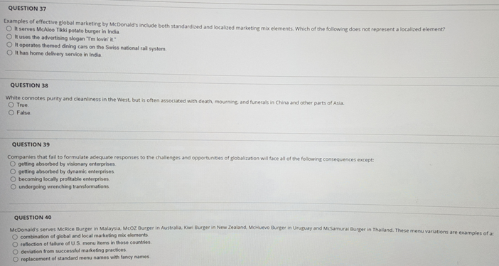 Examples of effective global marketing by